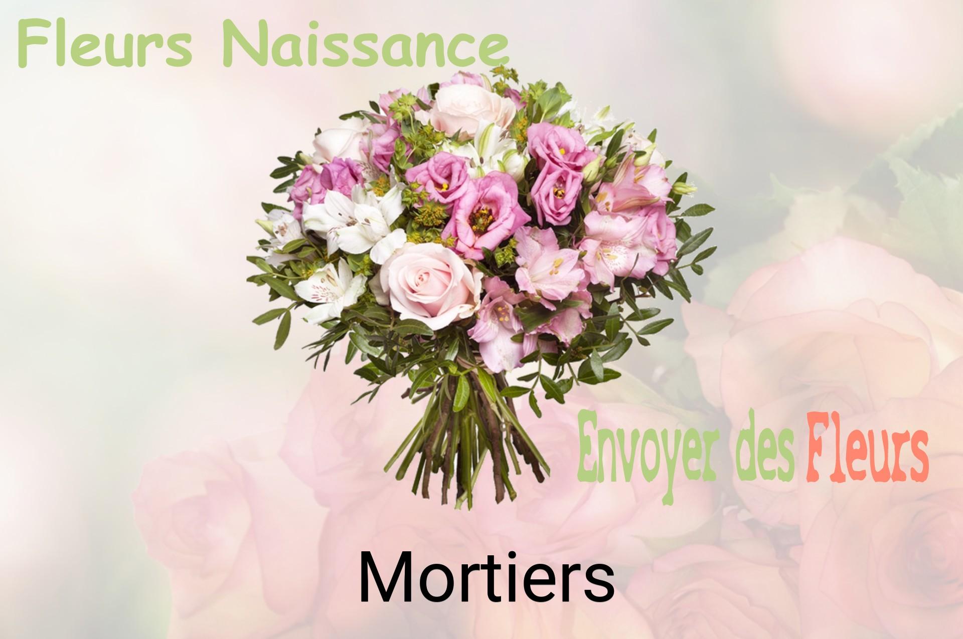 Bouquet de fleurs de naissance livré à Mortiers